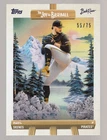 PAUL SKENES 2025 TOPPS X BOB ROSS THE JOY OF BASEBALL EASEL #55/75 PIRATES #9