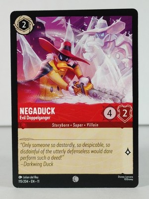 Negaduck - Evil Doppelganger - Winterspell #115 - LORCANA - singles