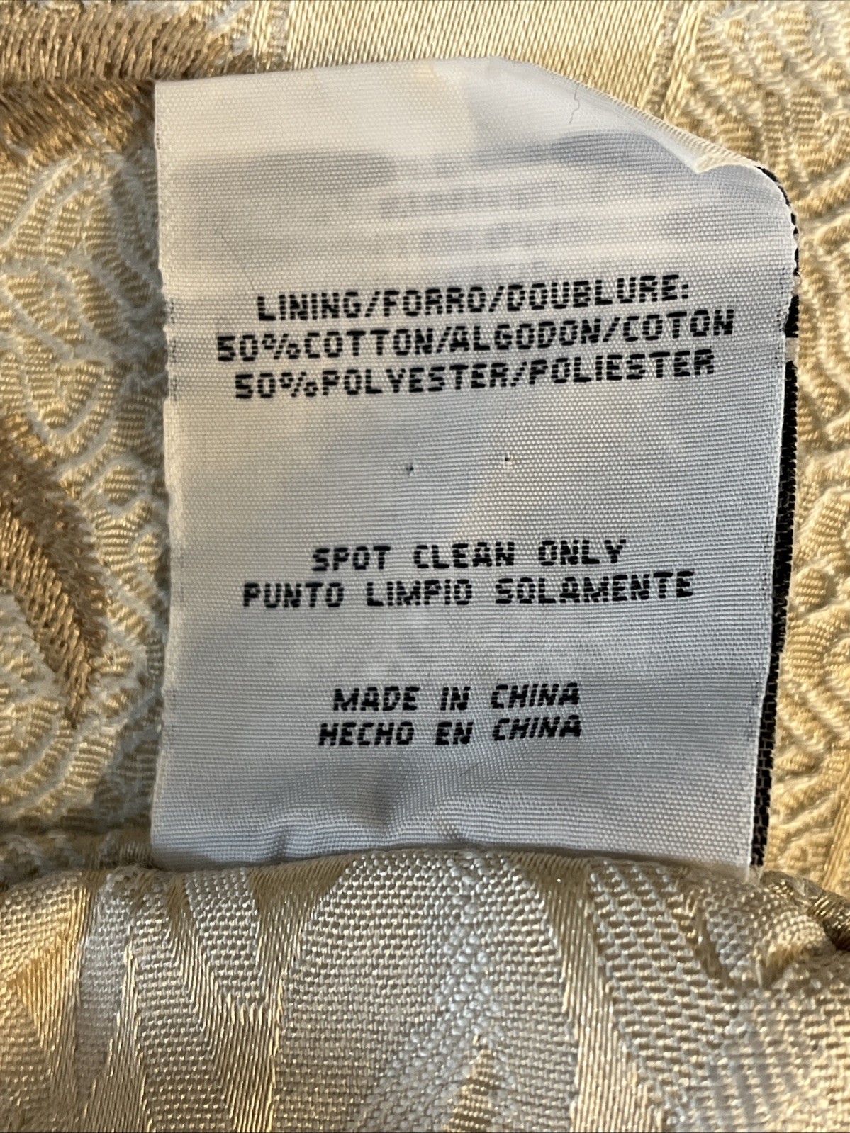 CROSCILL WHITE LABEL GOLD FLORAL  (2) EURO PILLOW SHAMS 21 X 23 + 1 LUMBAR 3PC