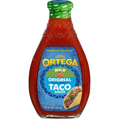 Ortega Original Taco Sauce, Mild, 16 Ounce 16 (Pack of 1), Mild
