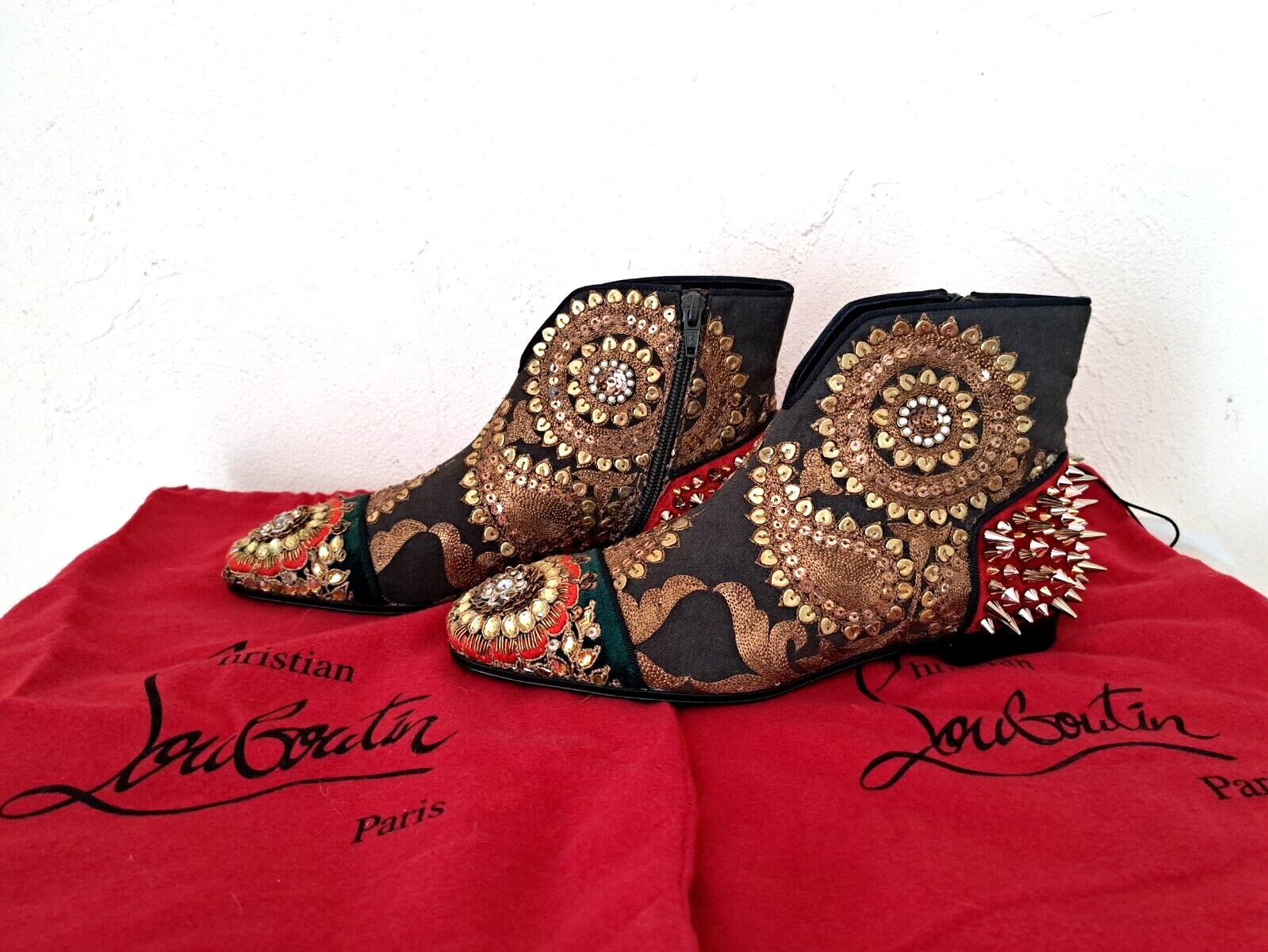 Whirlpool fritid Gå op og ned Christian Louboutin X Sabyasachi Mukherjee - Collection Capsule - Boots -  P.38 | eBay