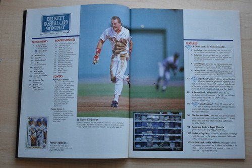 Beckett Baseball Card Monthly June 1991 #75 DIMAGGIO & MANTLE / GEHRIG & RUTH - Picture 4 of 5