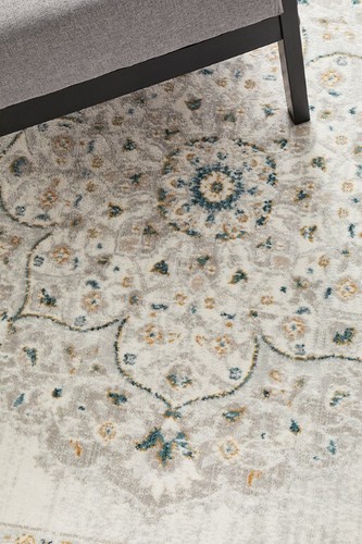 EMORI 77 GREEN RUG Grey Rug Carpet Floor Large Mat - Picture 5 of 9