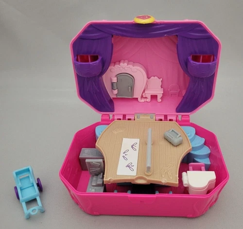 2018 Polly Pocket TINY TWIRLIN' MUSIC BOX Playset Ballet Stage Theater GCJ88