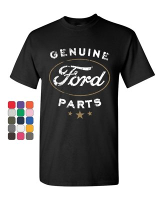 #ad #ad Genuine Ford Parts T Shirt Distressed Ford Logo Cotton Tee $16.95