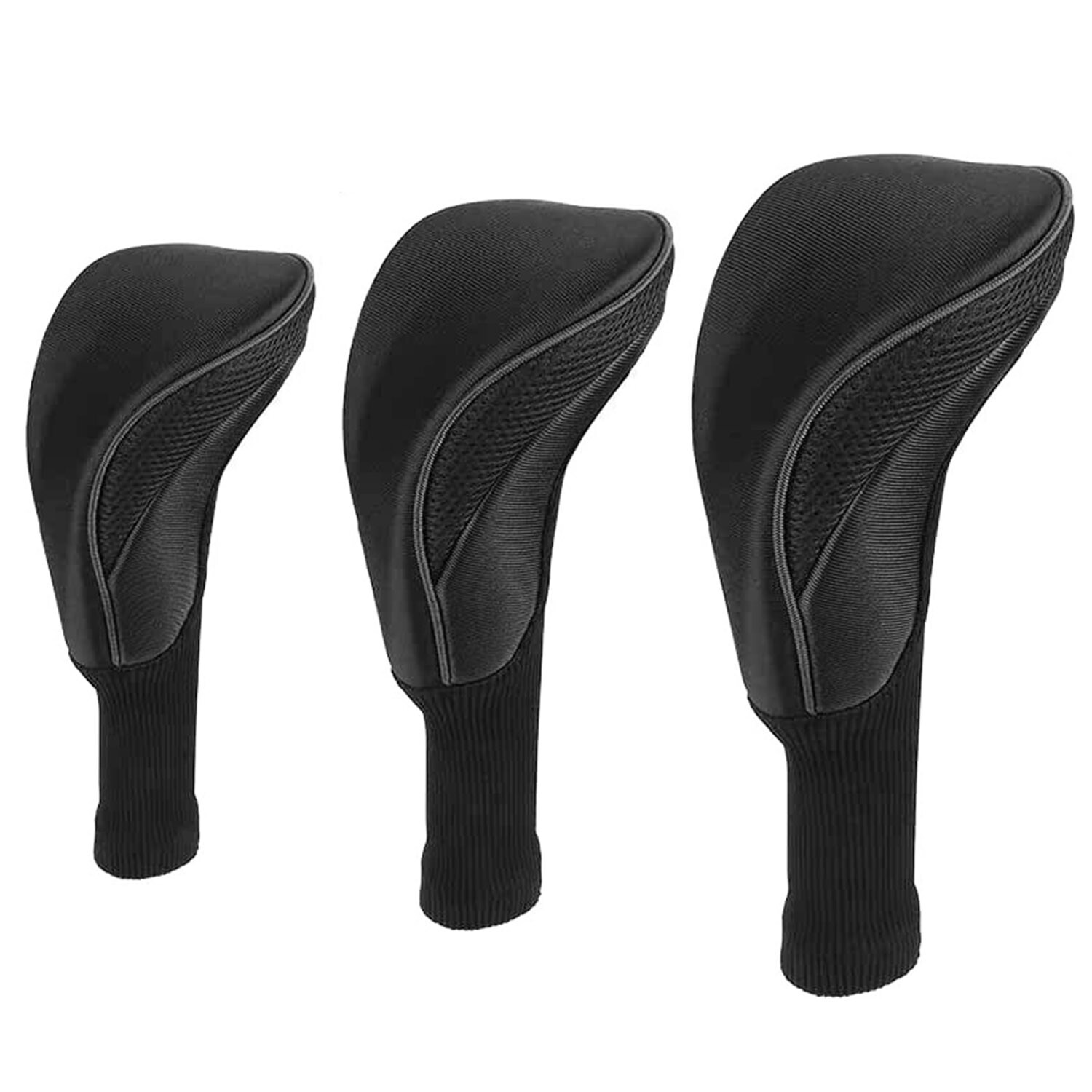 3Pcs Golf Club Head Covers Set Driver 1 3 5 Fairway Woods Long Neck Headcover eBay