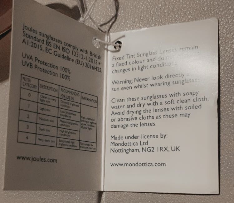 Joules Sunglasses Brand New With Tags Lilac Gold Frames eBay