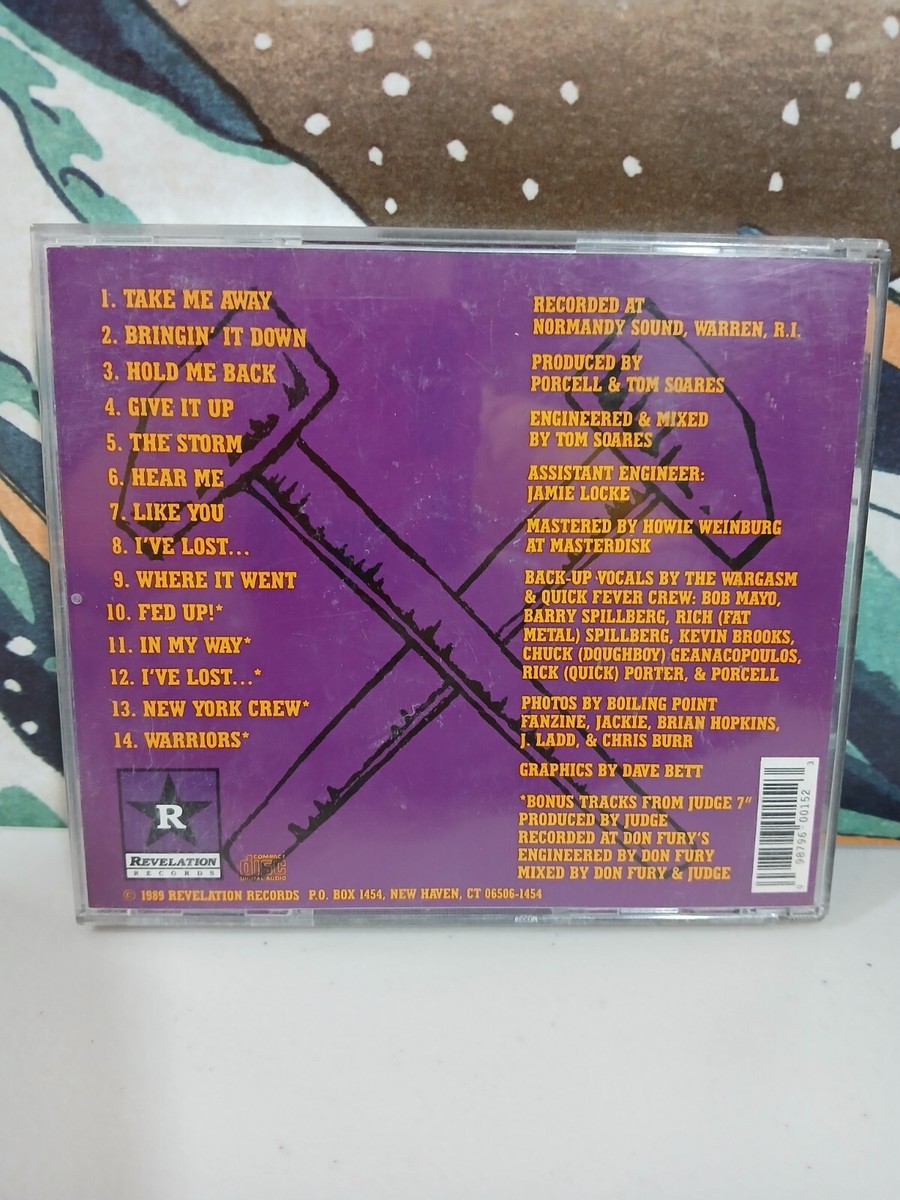 Bringin' It Down by Judge (CD, Feb-1990, Revelation Records) for