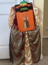 Princess Rose Glitter Puff Sleeve Party Dress kids Costume Dress for girls 4-6 Y