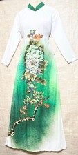 Ao Dai Viet Nam Lua Mem Ru Silk CC-037 Dai Ao 141cm Size L