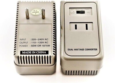 Simran Foreign Travel Converter 50-1875 Watt 220 To 110 Volt 50W-1875W Step Down