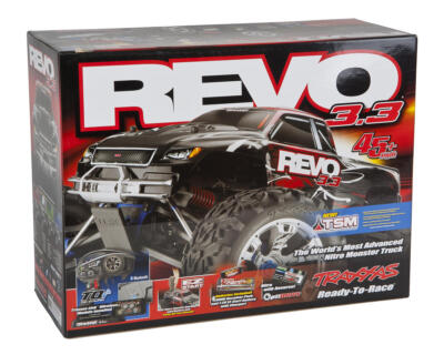 Traxxas Revo 3.3 4WD RTR Nitro Monster Truck w/TQi (Blue Traxxas Revo 3.3 4WD RTR Nitro Monster Truck w/TQi (Blue