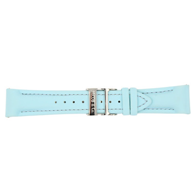 JACOB & CO AUTHENTIC BABY BLUE POLY 22MM BAND & BUCKLE FITS 47MM WATCH SHORT