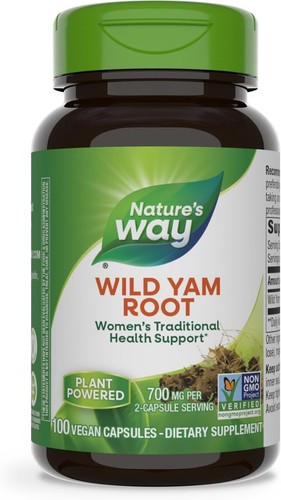 Wild Yam Root 700mg For Women Health Support, Vegan & Gluten-Free, 100 Caps