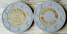 Las Vegas Foxy's Firehouse Tournament Grey Casino Chip