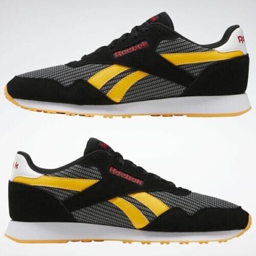 UK size 4.5 - reebok classic royal ultra trainers - black - rare - fv0192 |  eBay