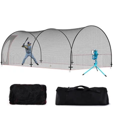 Uimoso 22FT Softball Baseball Cage Net and Frame Heavy Duty Pitching Cage