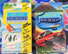 Vintage 2 VHS Tapes 1993 Life On The Beach Video Magazine: by Philip Morris