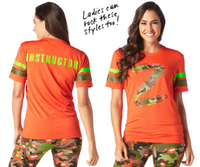 Zumba  Dance It Out Instructor Mesh Tee size XS Heatwave - NWT MSRP $29 (B50)
