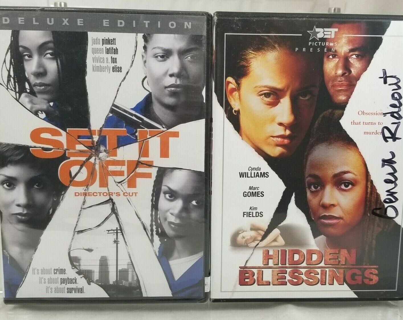 2 Drama DVDs. Set It Off Deluxe Edition Directors Cut & Hidden