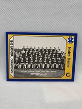 1990 Collegiate Collection Notre Dame #127 1943 National Champions Football Card