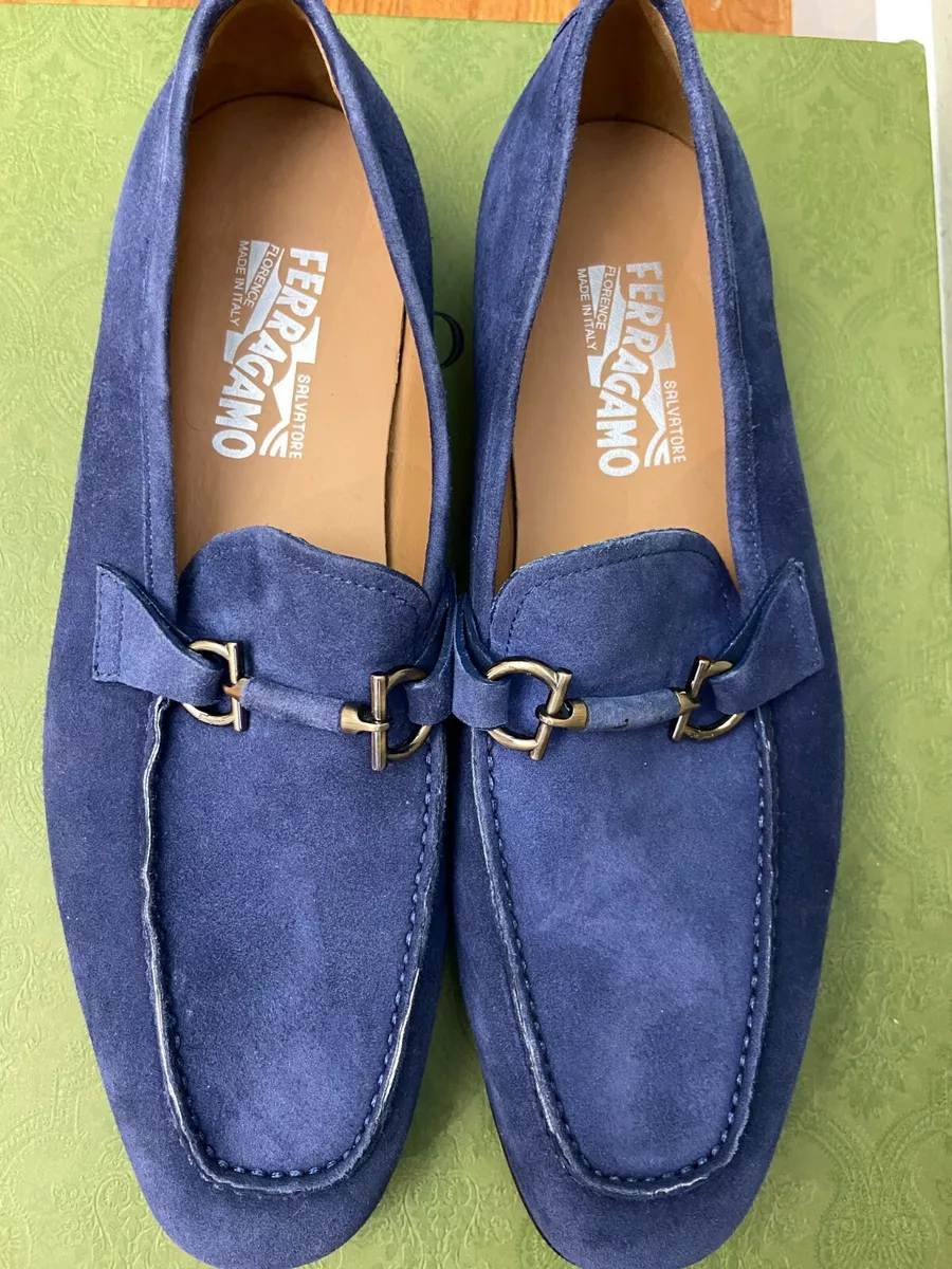 Blue suede hotsell ferragamo