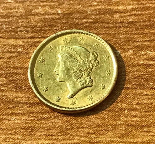 1851 Liberty Head Gold $1 coin