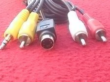 (2 Pack) 6 FT S-video AUX 3.5mm Audio to 3-rca Composite AV Video Cable for PC