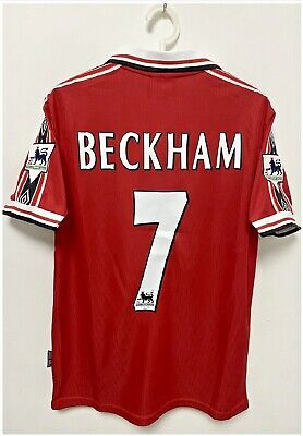 Retro Beckham #7 Manchester United 98/99 Home Short Sleeve Retro Beckham #7 Manchester United 98/99 Home Short Sleeve