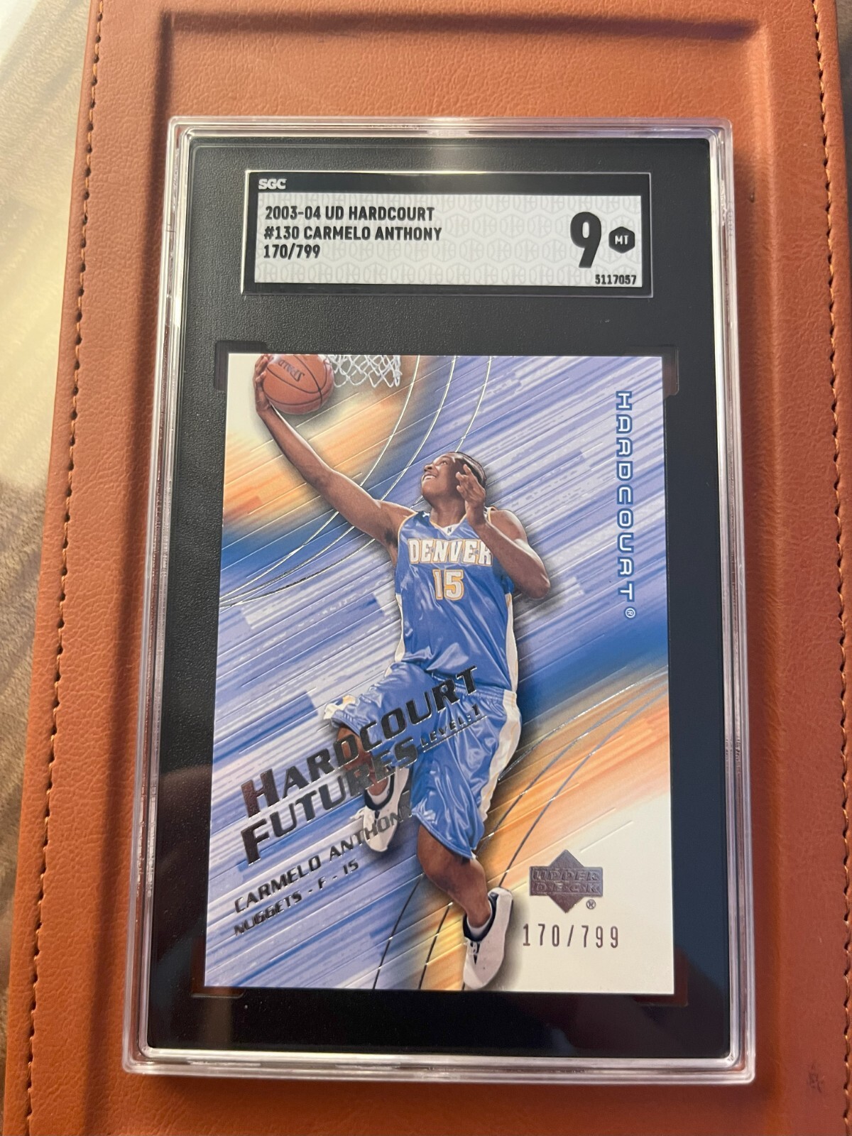 2003-04 Upper Deck Hardcourt - Hardcourt Futures #130 Carmelo Anthony /799 (RC)