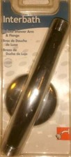 Interbath Deluxe Shower Arm and Flange 6 Inch Arm