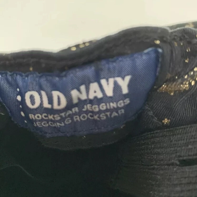 Pantalones Jegging Jeans Estrella Rockstar Azul Marino Antiguo Denim Negro Algodón Niña 12 Medianos M Foto 4 de 4