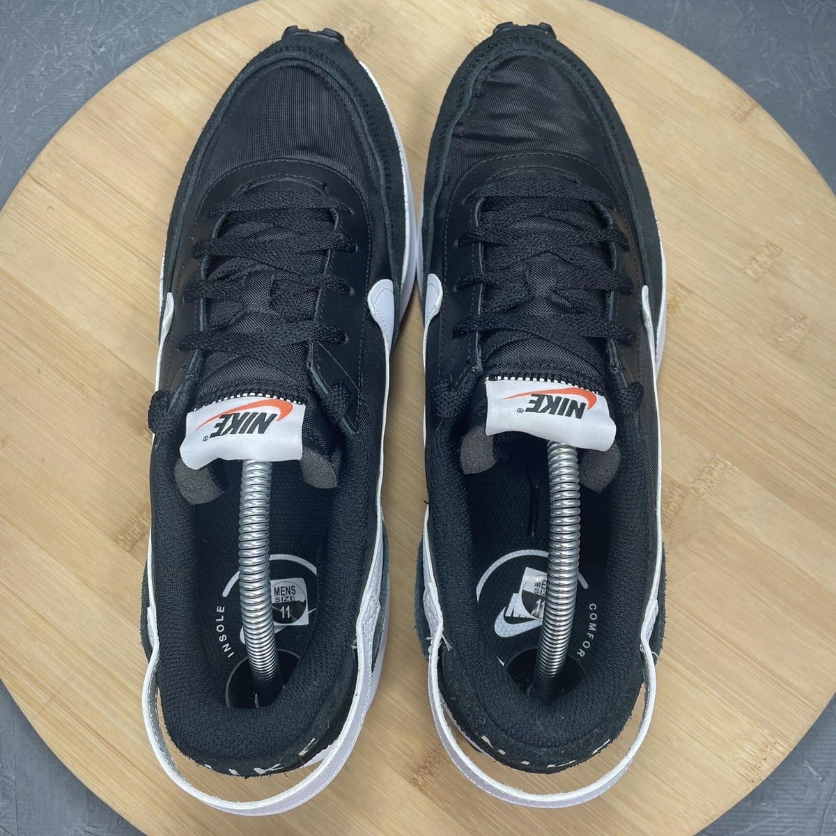 Nike Waffle Debut Mens 10.5 Shoes Black/White DH9522-001
