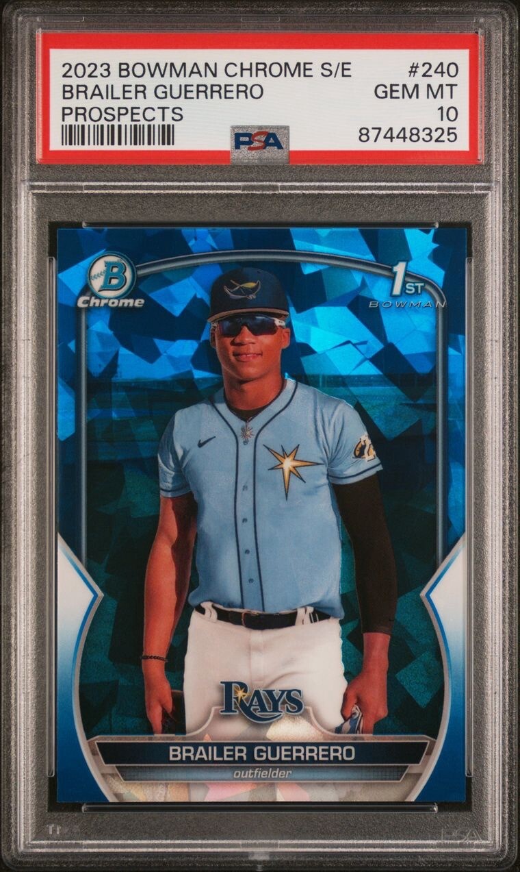 2023 Bowman Chrome Sapphire Brailer Guerrero PSA10 BCP-240