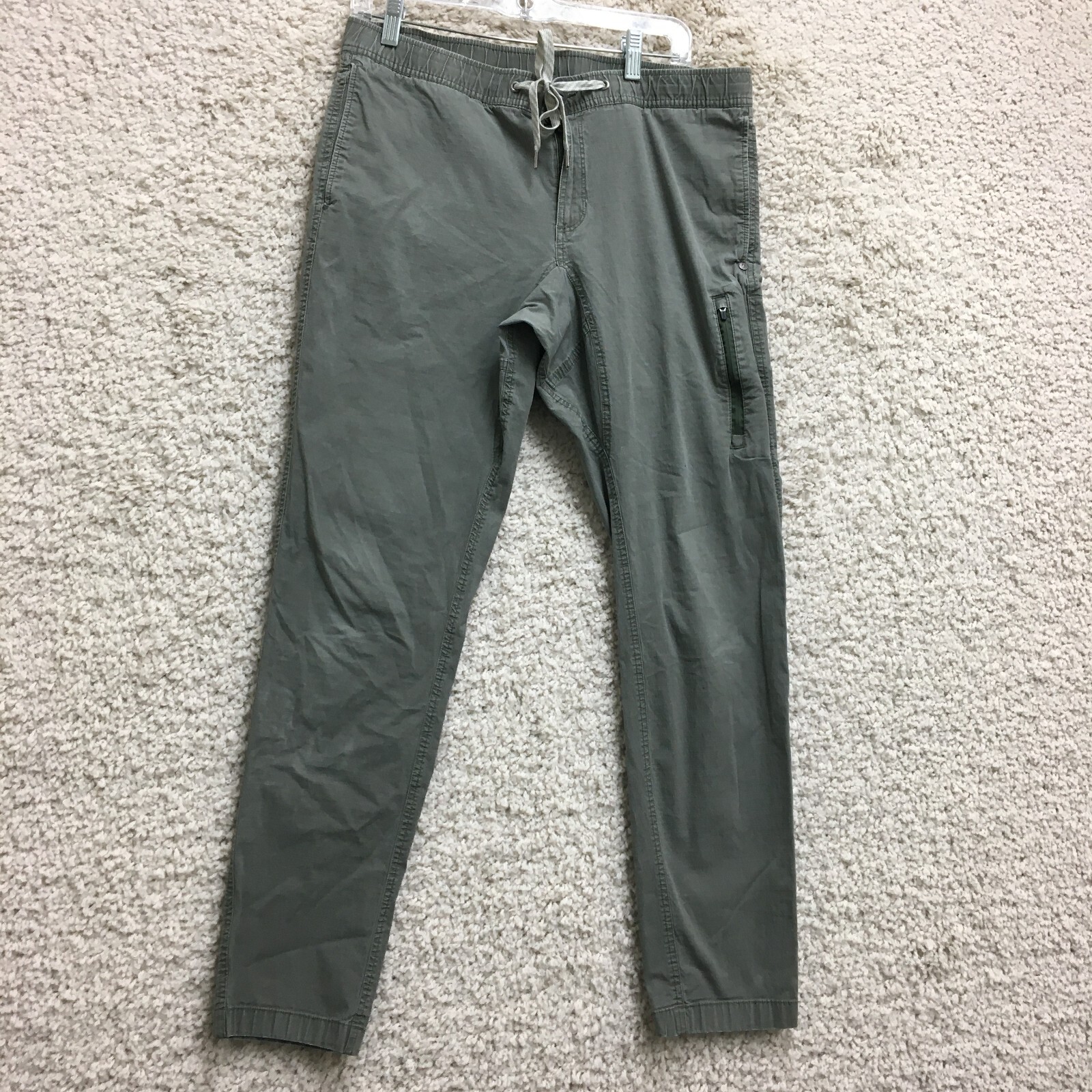 Vuori XL Green Ripstop Climbing Jogger Cargo Pants for Men Hiking