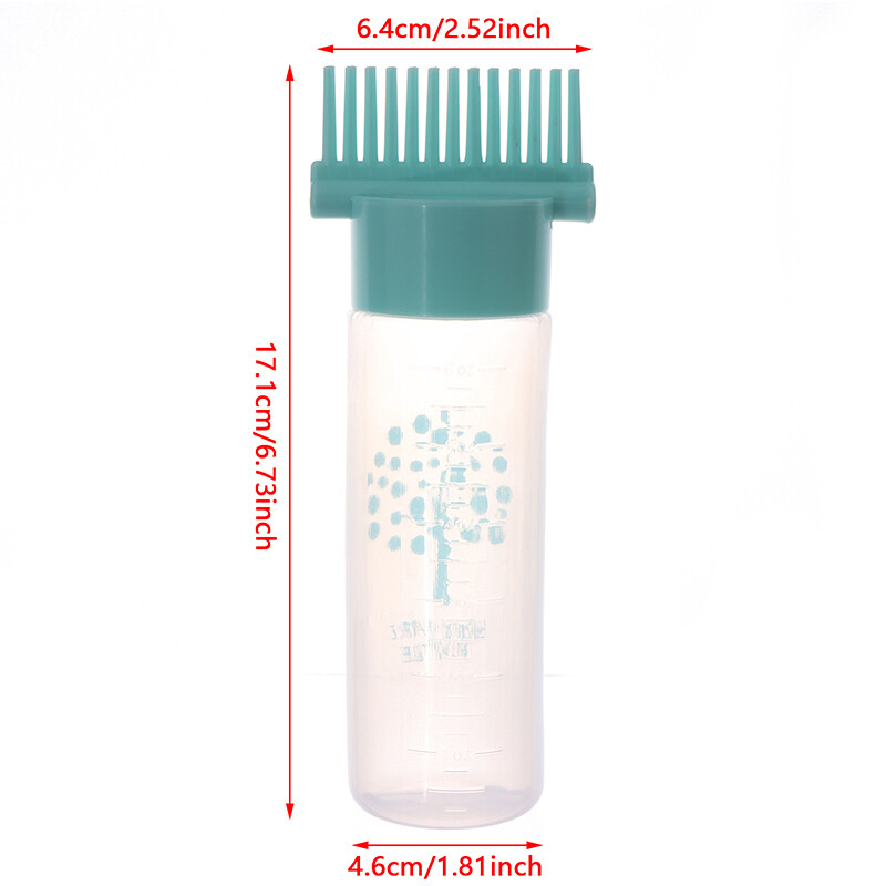 180ml Dyeing Shampoo Bottle Oil Dispensing Comb Hair Dye Applicator