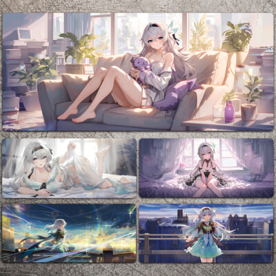 Mouse Mat Honkai: Star Rail Mouse Pad Electronic Sports Game Table Mat Firefly