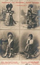 1904 VENEZIA Veglioncino REDODESA società Tarvisium Costumi RARA Cartolina foto