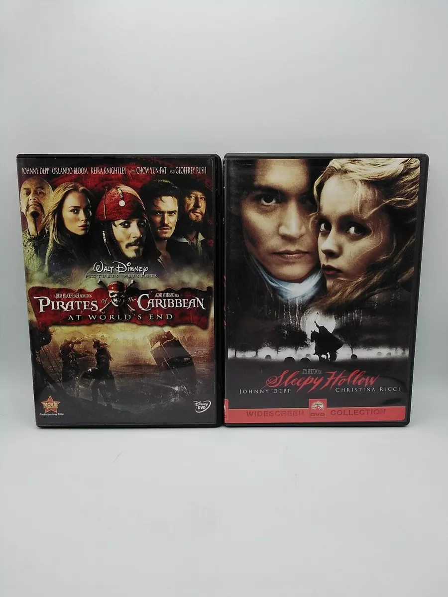 PIRATES OF THE CARIBBEAN: AT WORLD'S END & SLEEPY HOLLOW 2-DVD Bundle Used