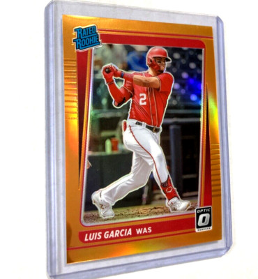 2021 Donruss Optic #45- LUIS GARCIA Orange Prizm SP Rookie RC #'d 91/125