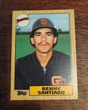 BENNY SANTIAGO 1987 TOPPS TRADED Baseball Card #109T Rookie Card