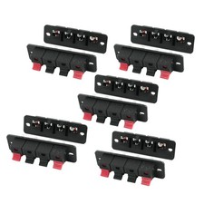 10Pcs Plastic Housing One Row 4 Pin 4 Position Speaker Terminal Board
