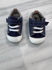 See Kai Run Stevie Walker Baby Toddler Sneaker Shoes Sz 5 Navy Blue Denim EUC