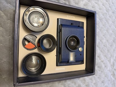 Lomo instant Reykjavik Camera And 3 Lenses W/ Covers And Splitzer New Open Box