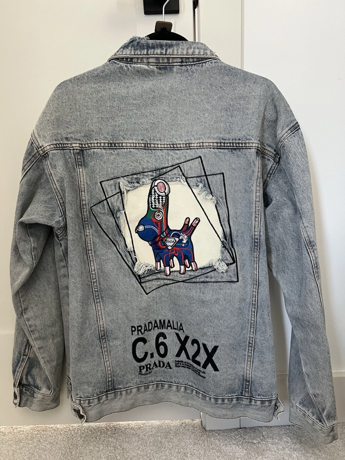 Giacca jeans Prada "Pradamalia" Project Denim unica nel suo genere