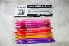 10 Pilot FRIXION Ball Slim Gel Pen 038 Retractable Erasable Ink Rare Pink Japan