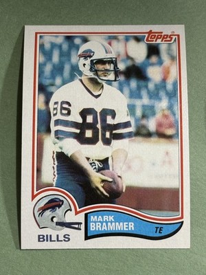 Mark Brammer 1982 Topps Buffalo Bills #22 GG78