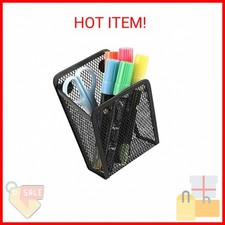 Magnetic Pencil Holder,Mesh Stainless Steel Pen Basket, Metal Writing Utensil St
