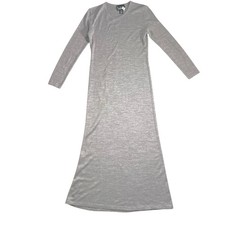 Finity Gray Maxi Sweater Dress Long Sleeve | Sleek Minimal Modern