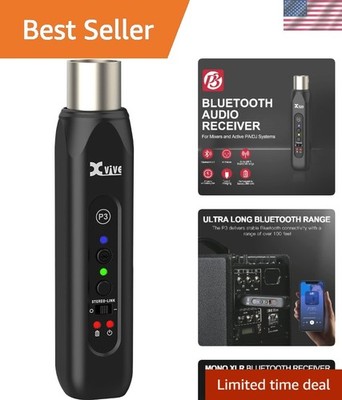 P3 Bluetooth XLR Receiver for Audio Mixer, Active PA, DJ Systems